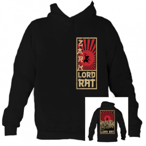 Lord Rat hoodie on black